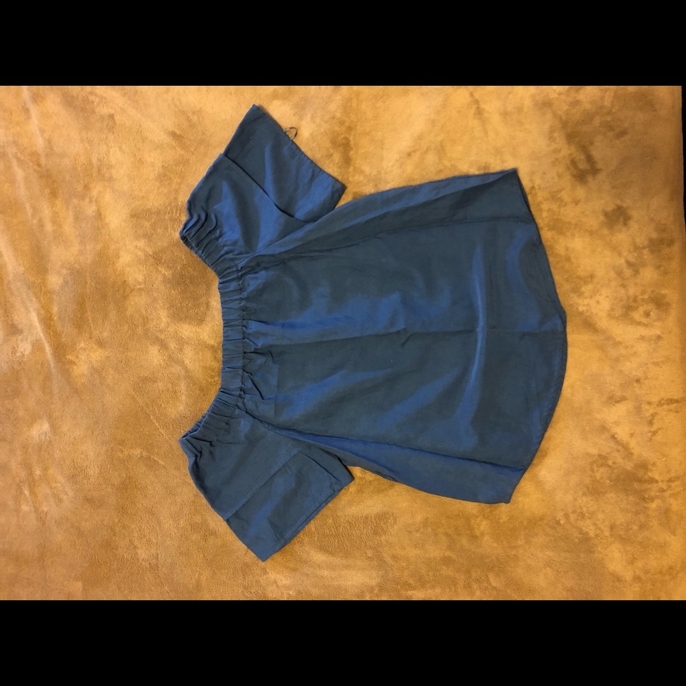 Primark Blue Off Shoulder Top